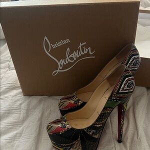 Christian Louboutin Vibrant Patterned Heels